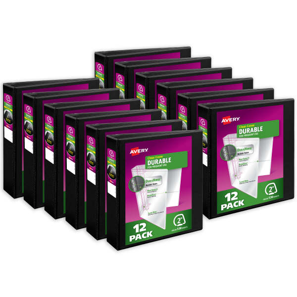 Avery(R) Durable View 3 Ring Binder, 2 Inch Slant Rings, 530Sheet